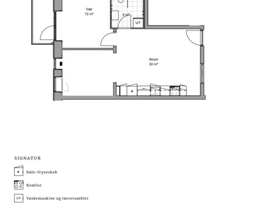 2 værelses lejlighed i Århus N