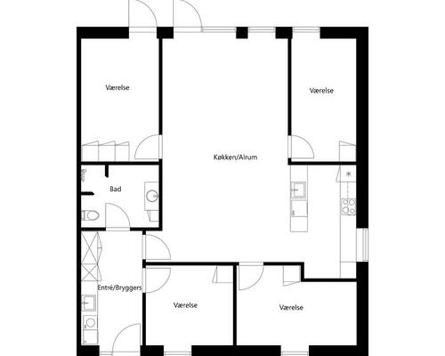 5 værelses hus i Vejle