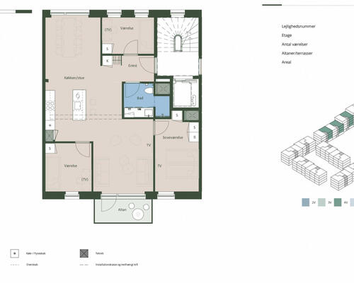 4 værelses lejlighed i Hedehusene