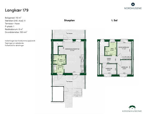 110 m2 værelse i Rønde