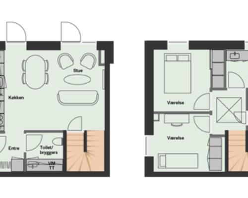 3 værelses hus i Tilst