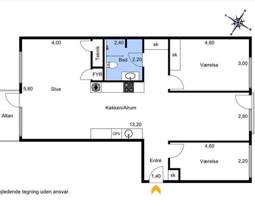 3 værelses lejlighed i Odense C