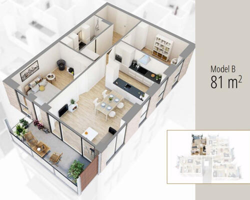 3 værelses lejlighed i Hedehusene