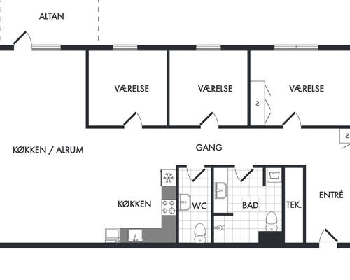 4 værelses lejlighed i Skovlunde