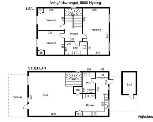 4 værelses lejlighed i Nyborg