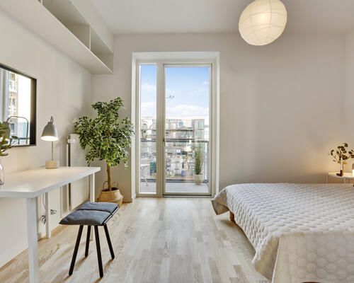 Flot 4-værelses lejlighed i Bryggerhaven