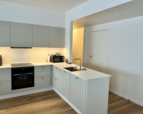 Skøn 4-værelses lejlighed med altan og udsigt