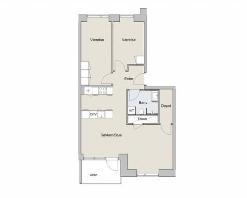 3 værelses lejlighed i Brøndby