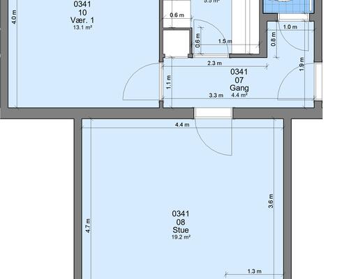 2 værelses lejlighed i Randers NØ