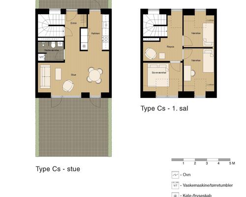 Nyopført rækkehus i to plan kun 13 km fra Aarhus