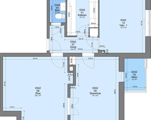 3 værelses lejlighed i Randers NØ