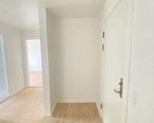 Lys og delevenlig 4-værelses med fransk altan og grønt gårdmiljø