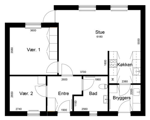 3 værelses lejlighed i Thorsø