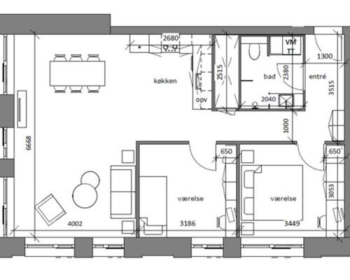 3 værelses lejlighed i Frederikssund