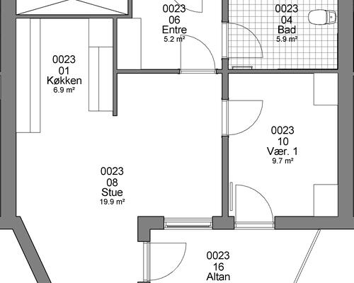 2 værelses lejlighed i Haderslev
