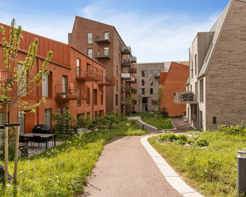 Moderne byliv med Botanisk Have som nabo