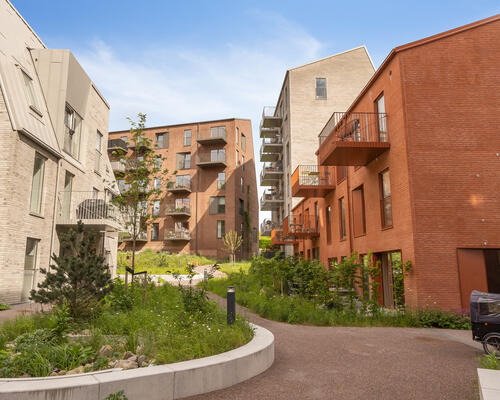 Moderne byliv med Botanisk Have som nabo