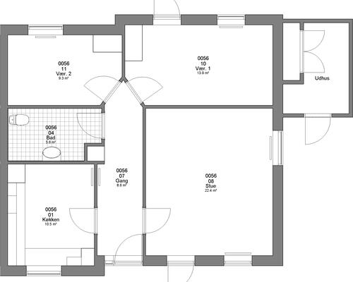 3 værelses hus i Haderslev