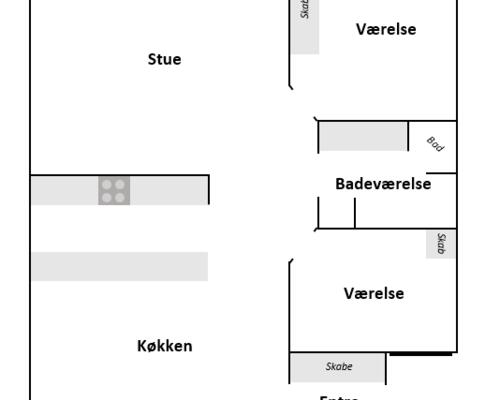 Rækkehus med dejlig have