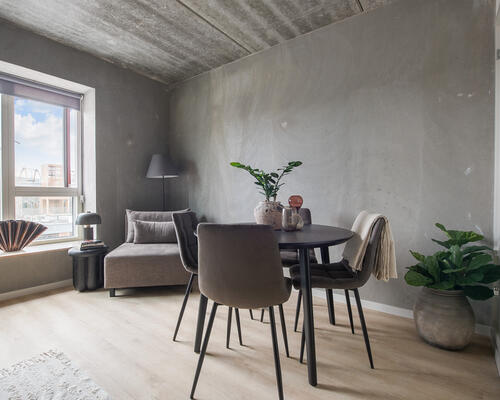 Flot 1-værelses lejlighed i Sluseholmen