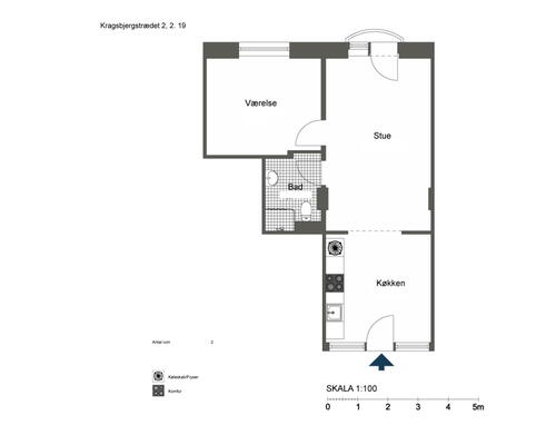 Perfekt placeret 2-værelses i Odense C - KUN 1 MÅNEDS DEPOSITUM!