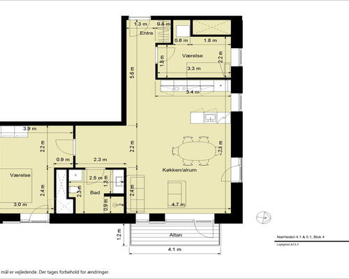 KUN 2 måneders depositium - Stor og lys hjørnelejlighed med fri udsigt