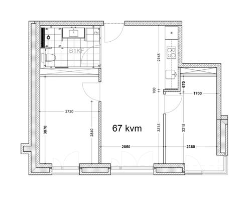 Moderne 2-værelses lejlighed på 67 m² midt i Aarhus C