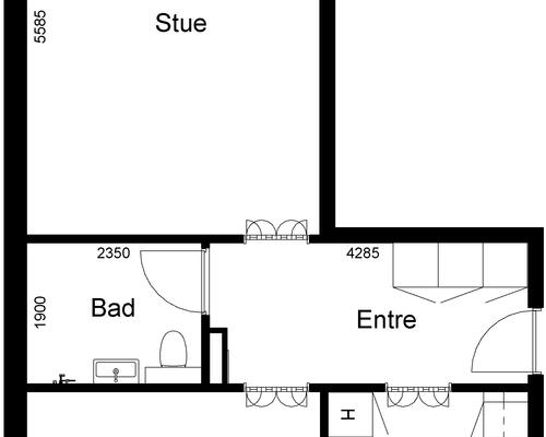 2 værelses lejlighed i Nørre Aaby