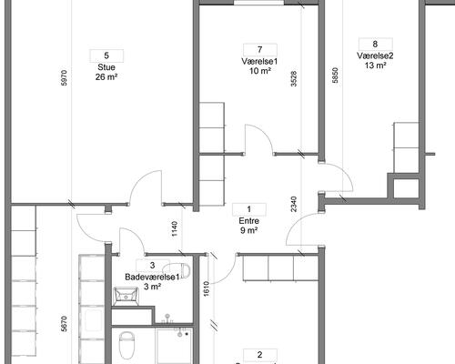 4 værelses lejlighed i Nørresundby