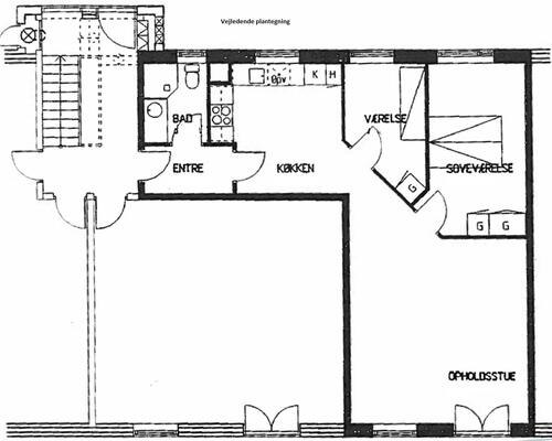 Fin 3 vær. lejlighed med egen altan er nu til leje i Viborg