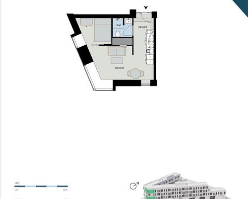 2 værelses lejlighed i København NV