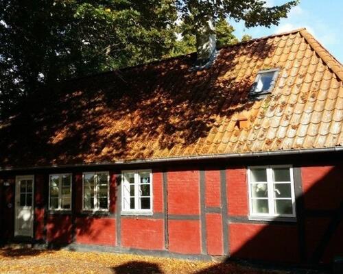 Bindingsværkshus i naturskønne omgivelser