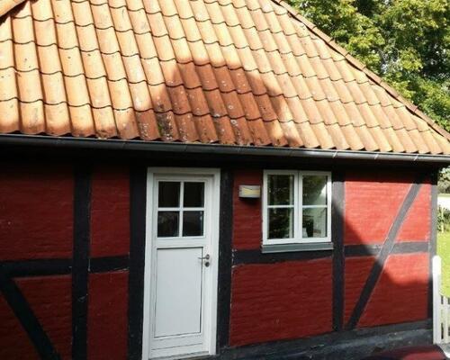 Bindingsværkshus i naturskønne omgivelser