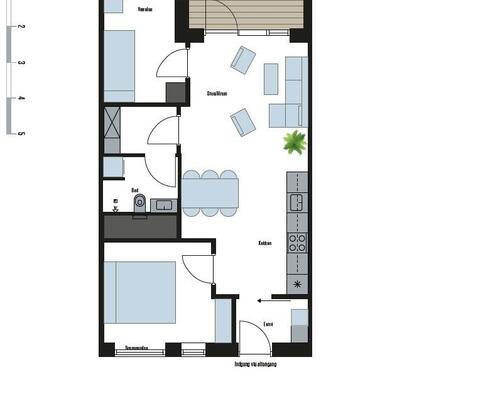 3 værelses lejlighed på Skovledet i Hillerød udlejes