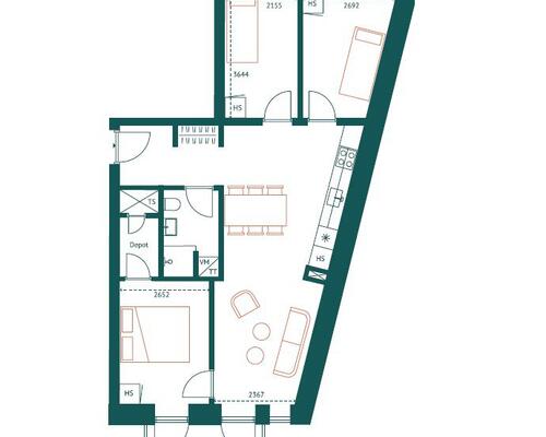 SKØN 4-VÆRELSES LEJLIGHED I AARHUS C MED EGEN ALTAN!