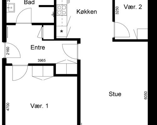 3 værelses lejlighed i Viborg