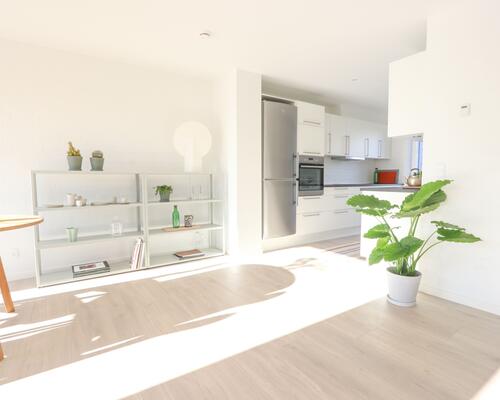 Lækkert 4-vær. rækkehus i Malling med egen have/terrasse.