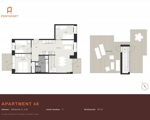 4 værelses lejlighed i København SV