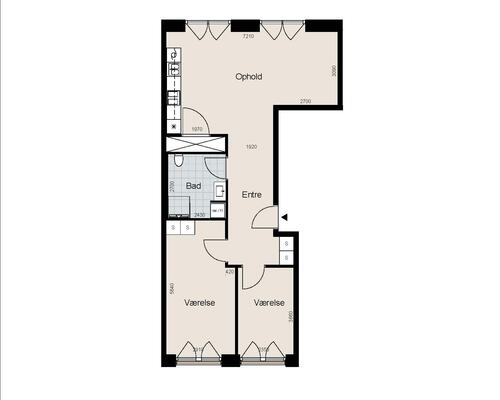 3 værelses lejlighed i Hillerød