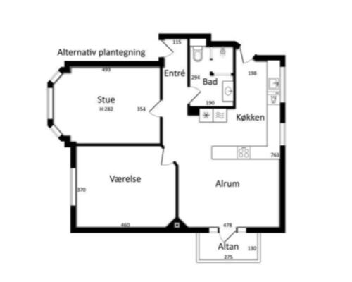 3 værelses lejlighed i Frederiksberg C