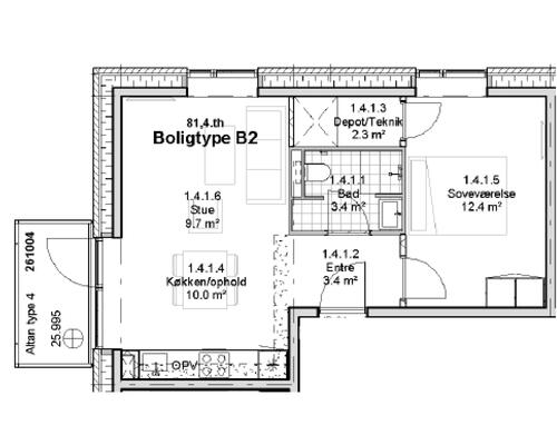 Ny 2-værelses i Gartnerbyen!