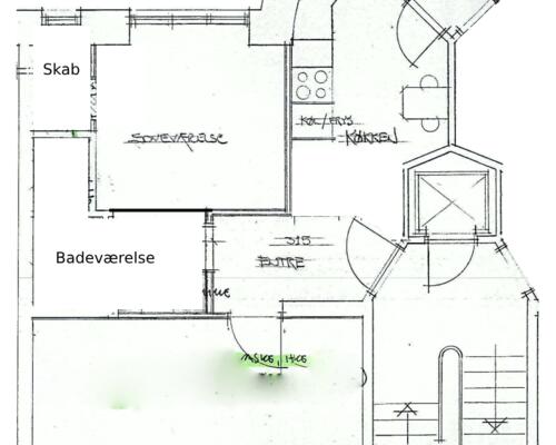 2 værelses lejlighed i Århus C