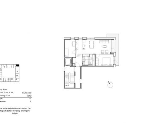 3 værelses lejlighed i København SV