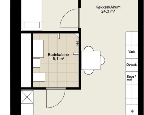 3 værelses hus i Kolding