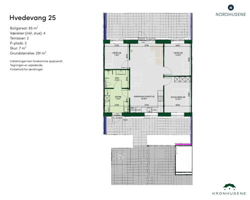 4 værelses lejlighed i Lunderskov