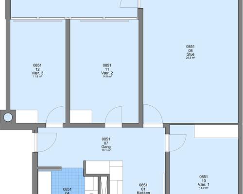 4 værelses lejlighed i Frederikshavn