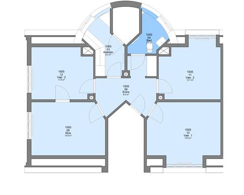 4 værelses lejlighed i Skive