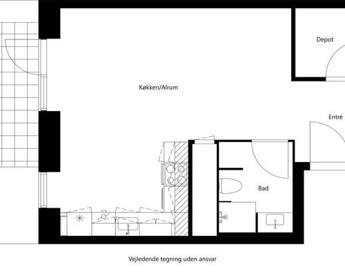 2 værelses lejlighed i Taastrup