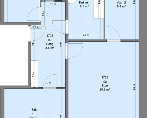 4 værelses lejlighed i Randers NØ
