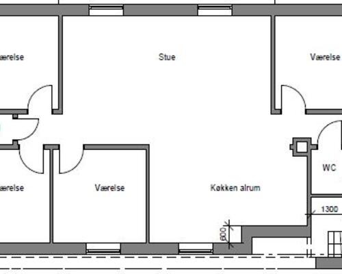 5 værelses lejlighed i Frederikssund